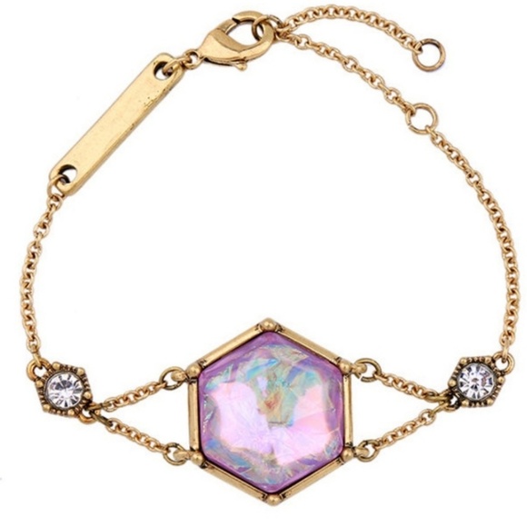 Beautiful 'Boho' Purple/Pink iridescent Bracelet - Picture 3 of 4